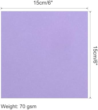 MECCANIXITY 50 Sheets Origami Paper Double Sided Purple 6x6 Inch Square Sheet for Art Craft Project, Beginners, Gifts Decor