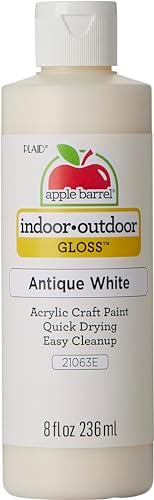 Apple Barrel, Antique White, Acrylic Craft Paint, Gloss Finish, 8 fl oz
