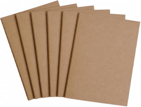 WANDERINGS Blank A6 Size Travelers Notebook Inserts | 4.1" x 5.8" (10.5 x 15cm) | 100 GSM Paper | 6 Hand-sewn Booklets / 360 Pages | Travelers Notebook Refills for Journals, Diaries, Planners