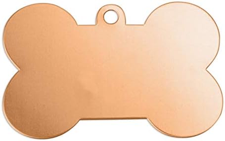 ImpressArt - Premium Metal Stamping Blanks for Metal Stamping and Jewelry Making (24 Pack) (1 5/8" Dog Bone, Copper)