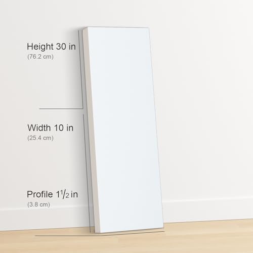 PHOENIX 10x30 Inch 3 Pack Gallery Canvas - 1.5 in Thick Large Skinny Canvases for Painting - Deep Edge 100% Cotton 11 Oz. Gesso Primed White Blank Professional Canvas Oil & Acrylic Paints