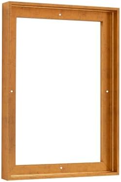 Pixy Canvas Floater Frame 6x8 for 3/4 (0.75) inch Deep Canvas Paintings/Canvas Prints/Wood Canvas Panels/Wall Art/Wall Decor/Home Decor/Artwork (Rustic Gold, 6 x 8 inch, Portrait)