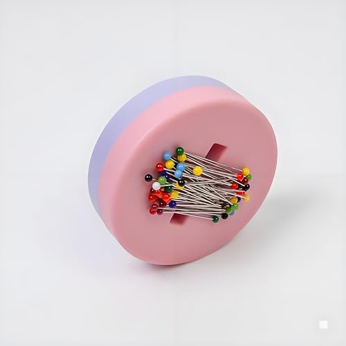 Thread Cutter Thread Cutting Tools Quilting Supplies for Sewing Seam Magnetic Pins Holder-Pink(The Blade is not Removable)