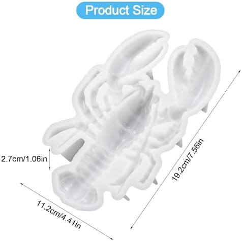 3D Lobster Silicone Mold for Epoxy/UV Resin Casting DIY Craft Art Decors