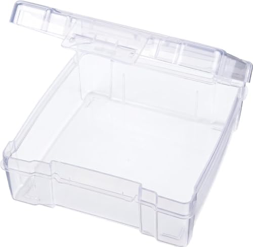 ArtBin 6953AB ClearView 6" x 6" Box Art & Craft Organizer, [1] Plastic Storage Case, Clear