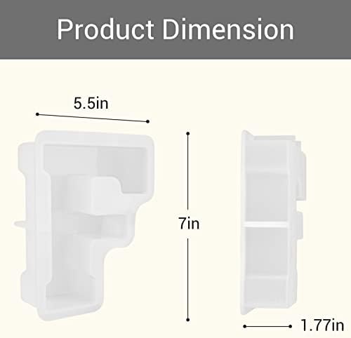 Gartful 7 Inch Large Letter Molds for Resin, 3D F Capital Alphabet Epoxy Resin Mold, A to Z Thick Resin Letter Molds for Making Letters, Word Sign Art, DIY Crafts, Making Cake, Party Home Decor