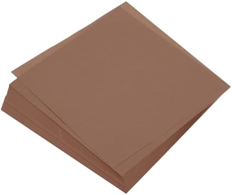 MECCANIXITY 50 Sheets Origami Paper Double Sided 8x8 Inch(20x20cm) Square Sheet for Art Craft Project, Beginners, Gifts Decor, Brown