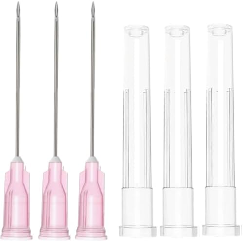 100 Pack 18 Gauge 1.5 Inch Sterile Disposable Lab Supplies, Scientific and Industrial Dispensing Needle Accessories