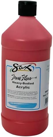 Sax Heavy Body Acrylic Paint for School and Arts and Crafts Use, Bright Red, 1 Quart