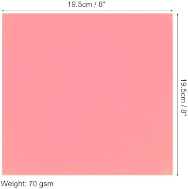 MECCANIXITY 50 Sheets Origami Paper Double Sided 8x8 Inch(20x20cm) Square Sheet for Art Craft Project, Beginners, Gifts Decor, Phosphor