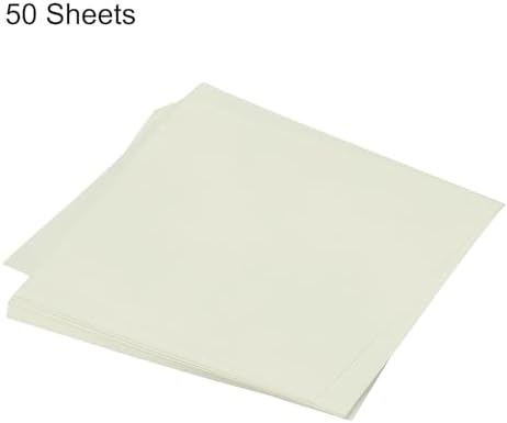 MECCANIXITY 50 Sheet Origami Paper Double Sided Cream White 10x10 Inch Square Sheet for Art Craft Project, Beginners, Gifts Decor