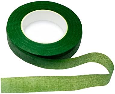 BEADNOVA Floral Tape 1/2inch Flower Tape Dark Green Floral Tape for Bouquets Floral Arranging Stem Wrap Craft (Dark Green, 30yards)