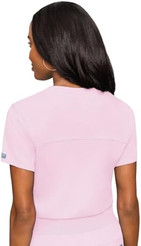 Med Couture Touch Women's Scrub Tops V-Neck Tuck-in Top with 1 Pocket