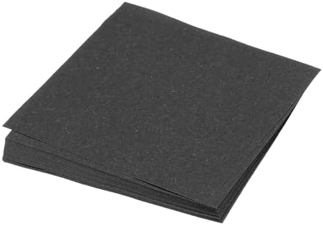MECCANIXITY 50 Sheet Origami Paper Double Sided Black 4x4 Inch Square Sheet for Art Craft Project, Beginners, Gifts Decor