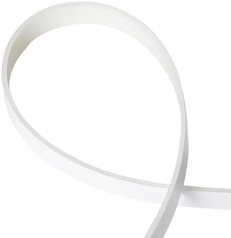 2 Roll of White Double Sided Foam Tape,PE Foam Tape，Sponge Soft Mounting Adhesive Tape (1/4 Inch by 50 Feet)