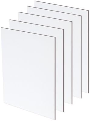 SoHo Urban Artist Canvas Texture Painting Boards - 2.3mm Stock Textured Canvas Boards for Painting, Practice, Students, Bulk, All Media, & More! - [Pack of 5-11x14]