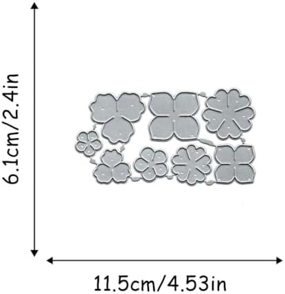 Cutting Dies Metal Stencils Scrapbooking Tools DIY Embossing Template for Paper Card Making Album Arts Crafts Supplies (Flowers-11.5x6.1cm)