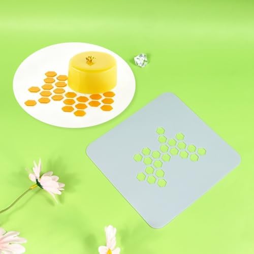 2pcs/lot Versatile Silicone Lace Mold Hollow Out Honeycomb Pattern