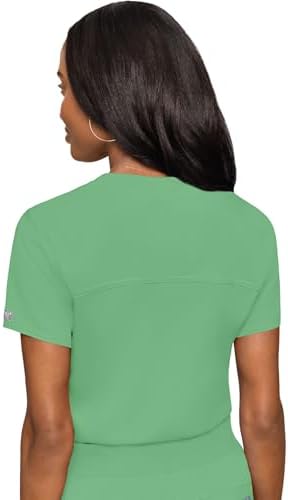 Med Couture Touch Women's Scrub Tops V-Neck Tuck-in Top with 1 Pocket