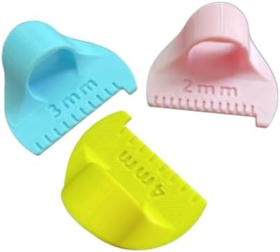 Finger Sewing Ruler, Easy Stitching Tool & Quilting Templates,Hand Stitch Spacing Tool for Even,Consistent Stitches DIY Sewing Guide for Patchwork, Mending, and Embroidery（3 Sizes ）