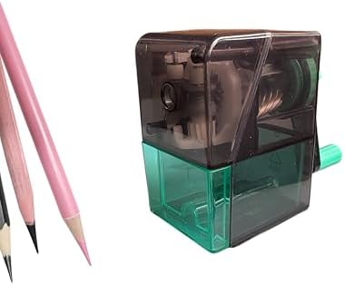 Artist Pencil Sharpener for Sketching, Drawing & Writing, Suitable for Charcoal, Colored Pencils, Drawing (Small Sketch Pencil Sharpener（Green-Black）)
