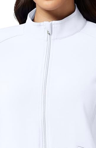Cherokee iFlex Scrub Jacket for Women 2 Pocket Zip Front