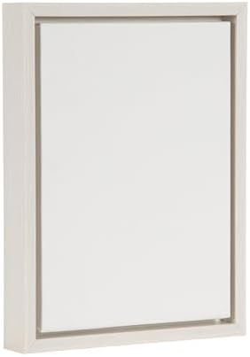 Kate and Laurel Sylvie Blank Framed Canvas Wall Art; 10x13 White; Vintage Modern Empty Canvas for Paint-Your-Own Art; Ready to Paint Premium Canvas Already Framed