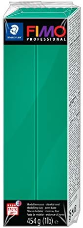 STAEDTLER FIMO Professional 8041-500 Oven-hardenening Modelling Clay 454g, True Green