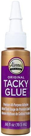 Aleene's Original Tacky Glue, Perfect for Crafts and DIY Projects, Dries Fast and Clear, .66 fl oz 3-Pack