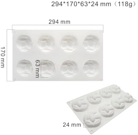 Silicone Mold for Baking Cakes,Soap Molds,Flower Shape Silicone Molds for Homemade French Dessert Mold for Pastry Chocolate,Jelly Chocolate Mold ＆ Ice Cube Tray (G_ Coffee Beans)