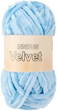 Soft Velvet Chenille Yarn for Crocheting, Super Bulky Yarn for Blankets