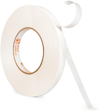 Best 1/2" MAX Strength Thin Permanent Double-Sided Tape for Arts, Crafts, Photography, Scrapbooking, Tear-by-Hand, Paper Backing (1/2-Inch by 164-Feet/55 Yards)…