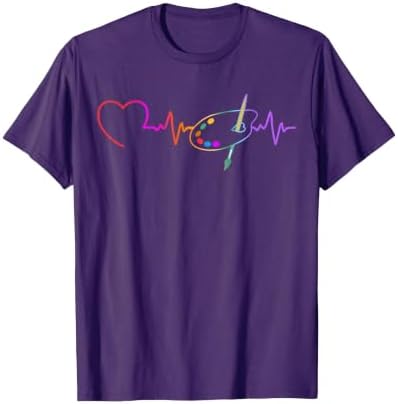 Funny Paint Palette Brush Artist Painter Art Teacher Men Kid T-Shirt