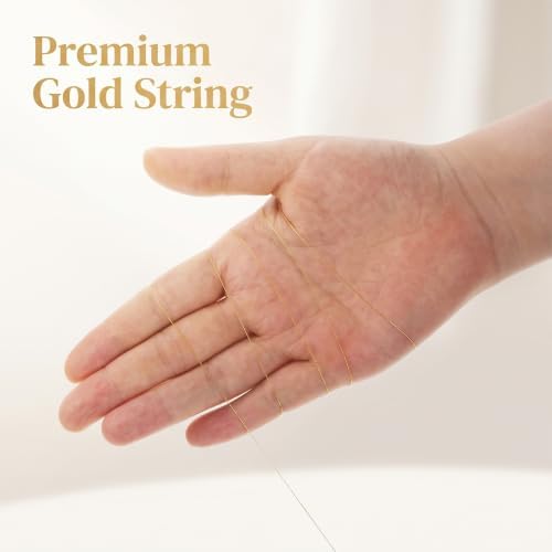 4 Rolls 394 FT Gold Metallic Bakers String, Gold Decorative String
