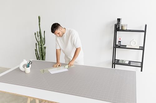 Elan Cutting Mat 36x72 Black & Taupe, Extra Large Self Healing Cutting Mat 36 x 72 Inch, 5-Ply Craft Board Black, Hobby Board for Sewing and Quilting