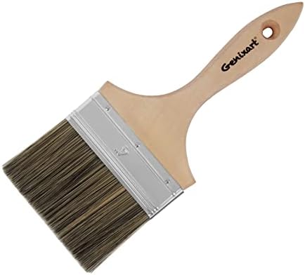Genixart Double Thick Chip Paint Brush, Wood Stain Brush for Fence, 4 Inch