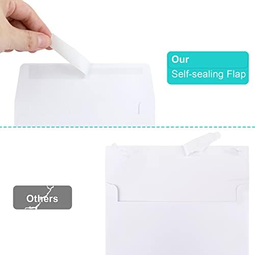 140 Packs Invitation Envelopes, A2 Envelopes White, Postcard Envelopes, Envelopes for 4.5x5.5 Cards, Envelopes for Invitations, Envelopes Self Seal for Photos RSVP, Greeting Cards