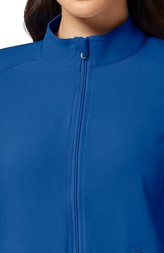Cherokee iFlex Scrub Jacket for Women 2 Pocket Zip Front