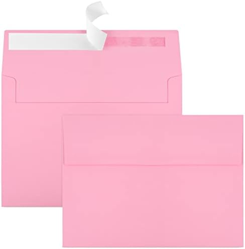 70 Packs of Invitation Envelopes, A2 Envelopes Pink Postcard for 4.5x5.5 Cards for Invitations, Self Seal for Photos RSVP, Greeting Cards
