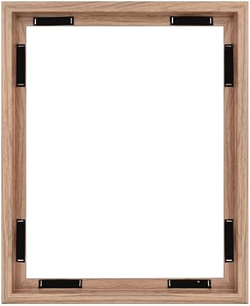 MCS Canvas Float Frame, 16x20, Walnut Woodgrain