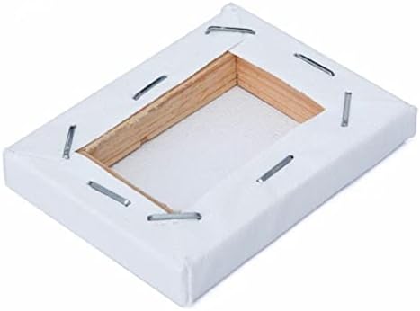 6 Pack Artist Blank Canvas, 15 x 20cm Stretched Canvas Frames Panel Board, Rectangle Art Board for Acrylic Oil Painting