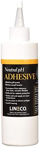 Lineco Neutral pH Adhesive, Acid Free All-purpose Glue, White, 8 OZ, 1 Pack