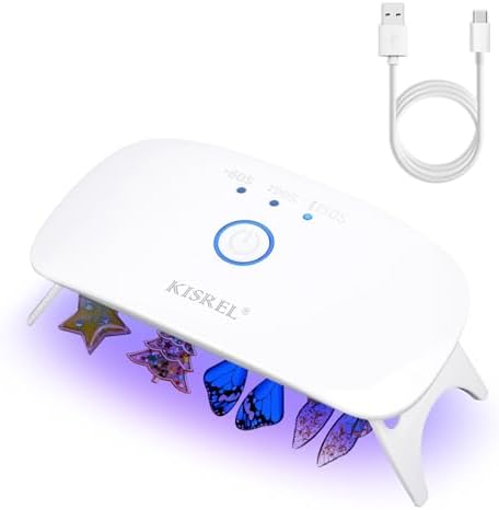 KISREL UV Resin Light, Plug-in Non-Rechargeable, 8 LED Beads Curing Lamp