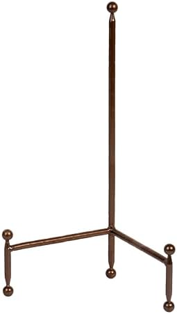 Red Co. Decorative Tripod Plate Stand and Art Holder Easel in Bronze Finish - 14" h