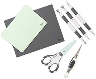 Sizzix Paper Sculpting Kit , Scrapbooking, Cardmaking, Papercraft & Home Décor Accessories, 10 Piece Set, Multi Color, One Size, Plastic & Metal, Grey