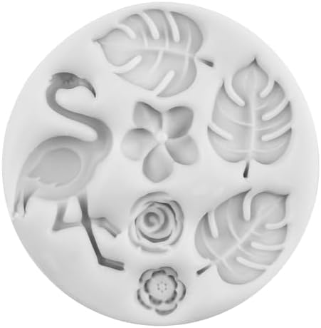 Flamingo Silicone Molds Flamingo Flower Polymer Clay Mold Set of 6