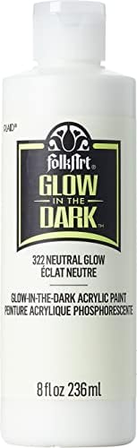 FolkArt 322E Glow in the Dark Paint, 8 oz, Neutral- (Pack of 3)