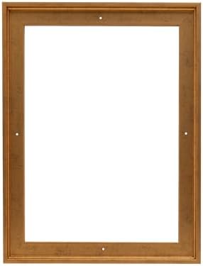 Pixy Canvas Floater Frame 8x12 for 3/4 (0.75) inch Deep Canvas Paintings/Canvas Prints/Wood Canvas Panels/Wall Art/Wall Decor/Home Decor/Artwork (Rustic Gold, 8 x 12 inch, Portrait)