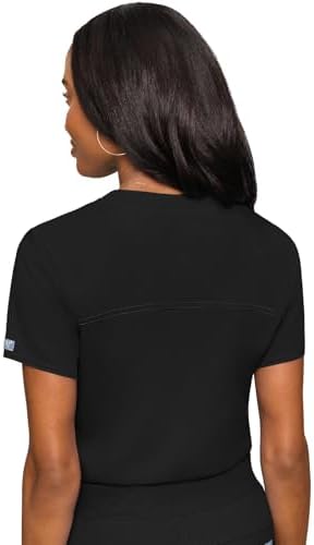 Med Couture Touch Women's Scrub Tops V-Neck Tuck-in Top with 1 Pocket