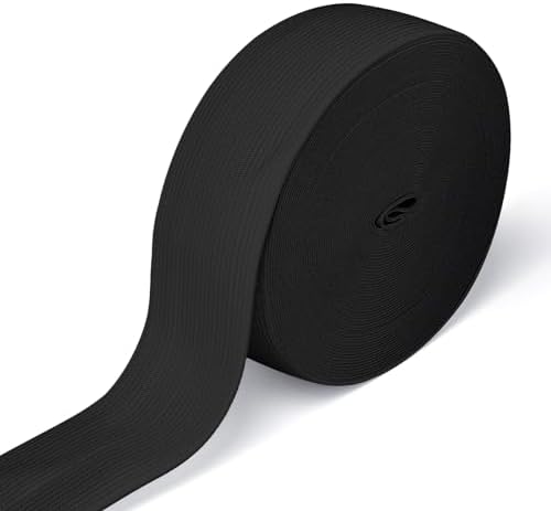 Airisoer Elastic Bands for Sewing 1.5 Inch x 12 Yards, Black